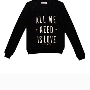 Spiritual Gangster Black and White Crewneck Sweater Love Design